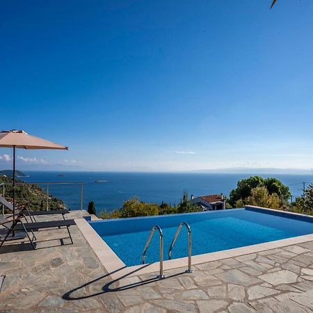 Olea Skopelos Villas With Swimming Pools & Sea View Panormos  Bagian luar foto