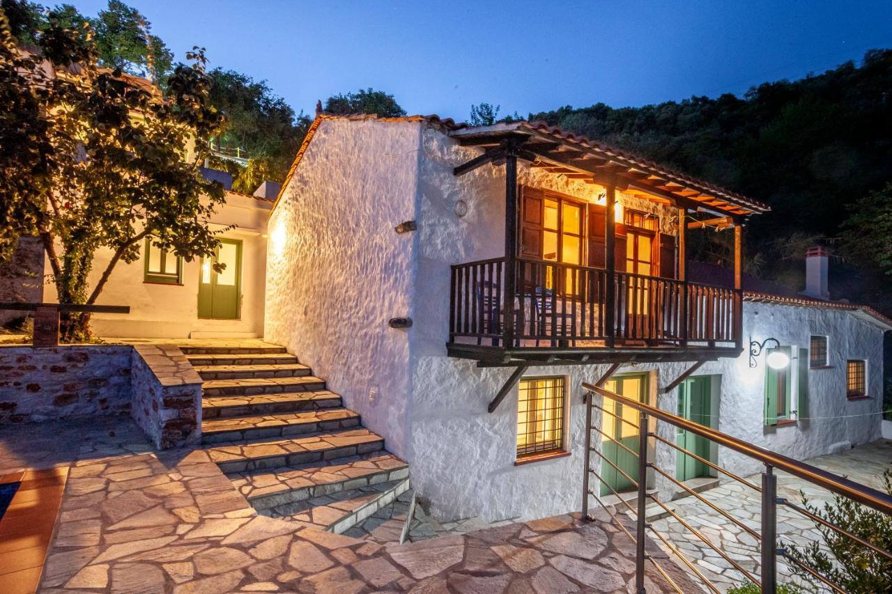 Olea Skopelos Villas With Swimming Pools & Sea View Panormos  Bagian luar foto