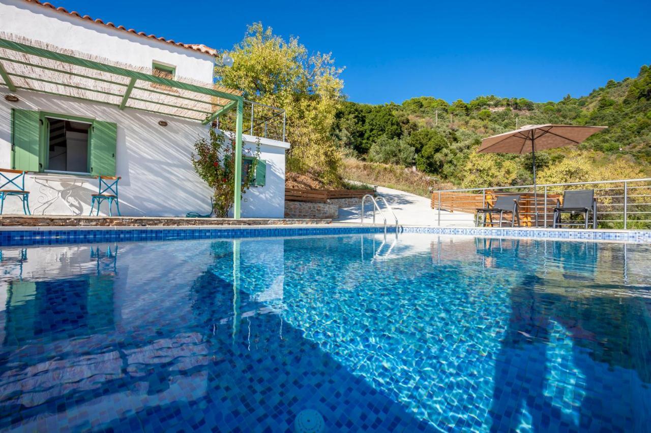 Olea Skopelos Villas With Swimming Pools & Sea View Panormos  Bagian luar foto