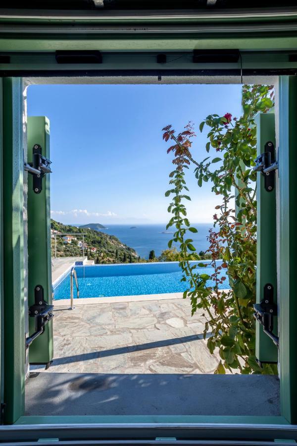 Olea Skopelos Villas With Swimming Pools & Sea View Panormos  Bagian luar foto