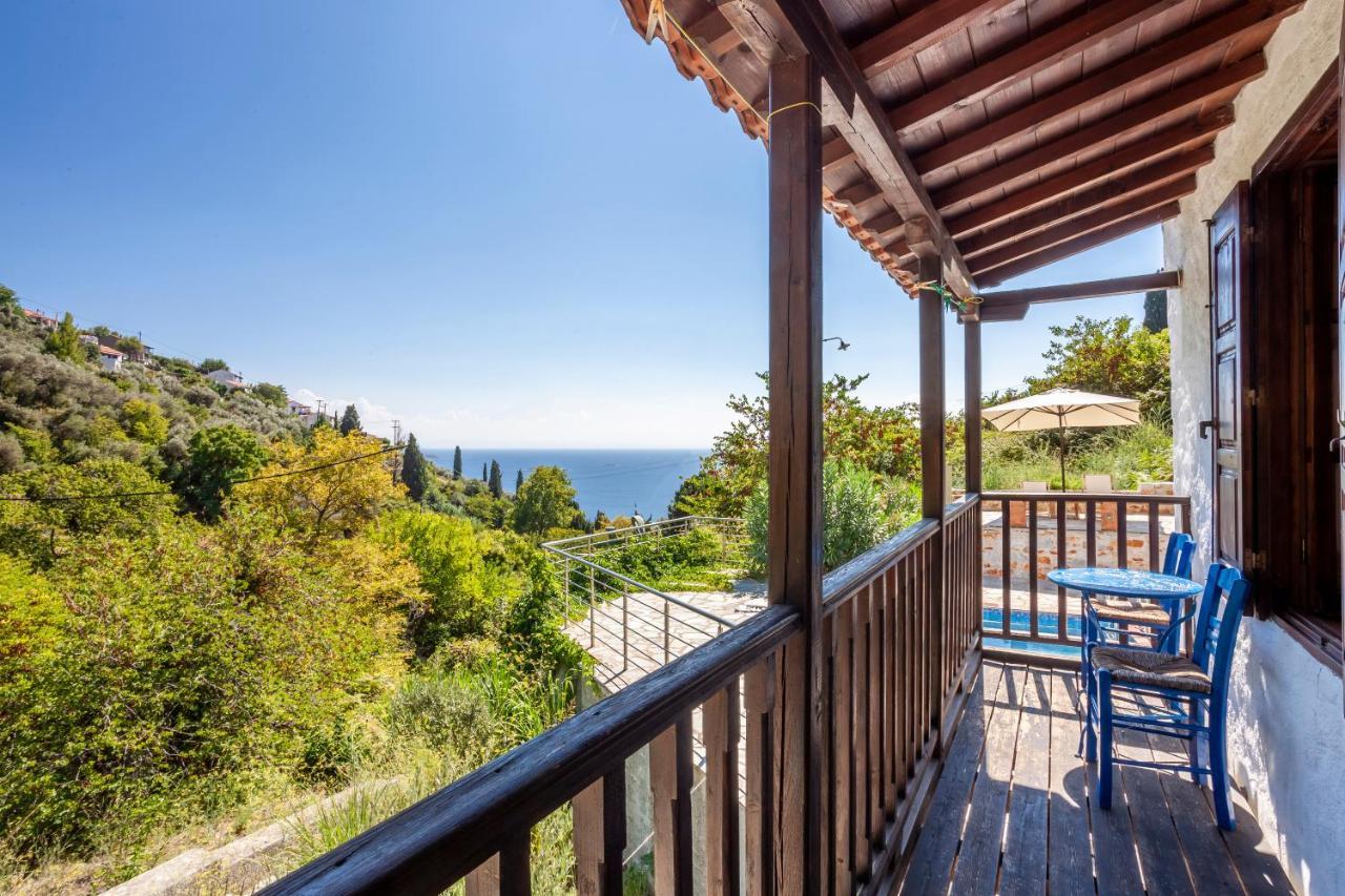 Olea Skopelos Villas With Swimming Pools & Sea View Panormos  Bagian luar foto