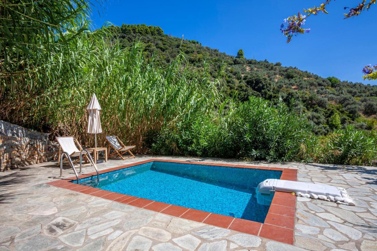 Olea Skopelos Villas With Swimming Pools & Sea View Panormos  Bagian luar foto
