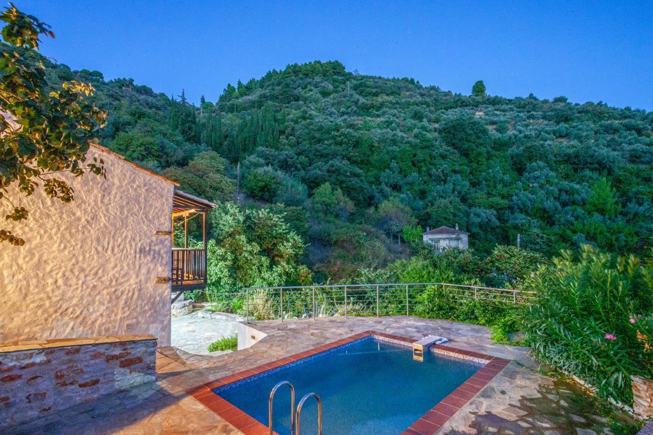 Olea Skopelos Villas With Swimming Pools & Sea View Panormos  Bagian luar foto