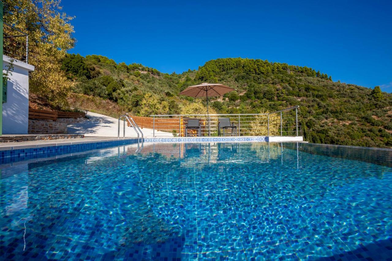 Olea Skopelos Villas With Swimming Pools & Sea View Panormos  Bagian luar foto