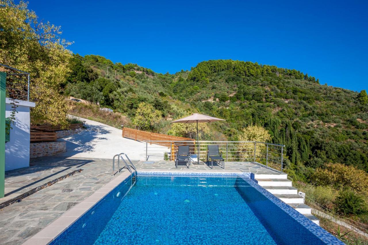 Olea Skopelos Villas With Swimming Pools & Sea View Panormos  Bagian luar foto
