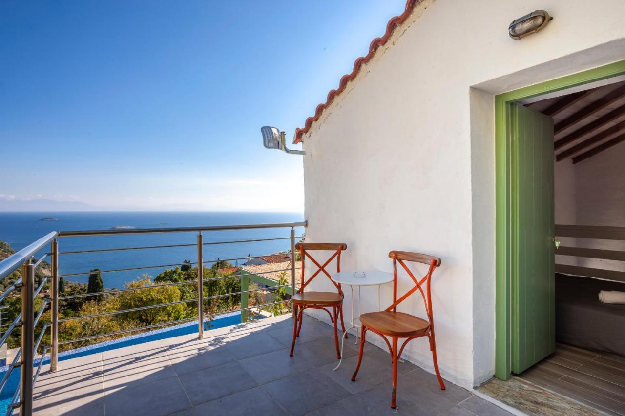 Olea Skopelos Villas With Swimming Pools & Sea View Panormos  Bagian luar foto