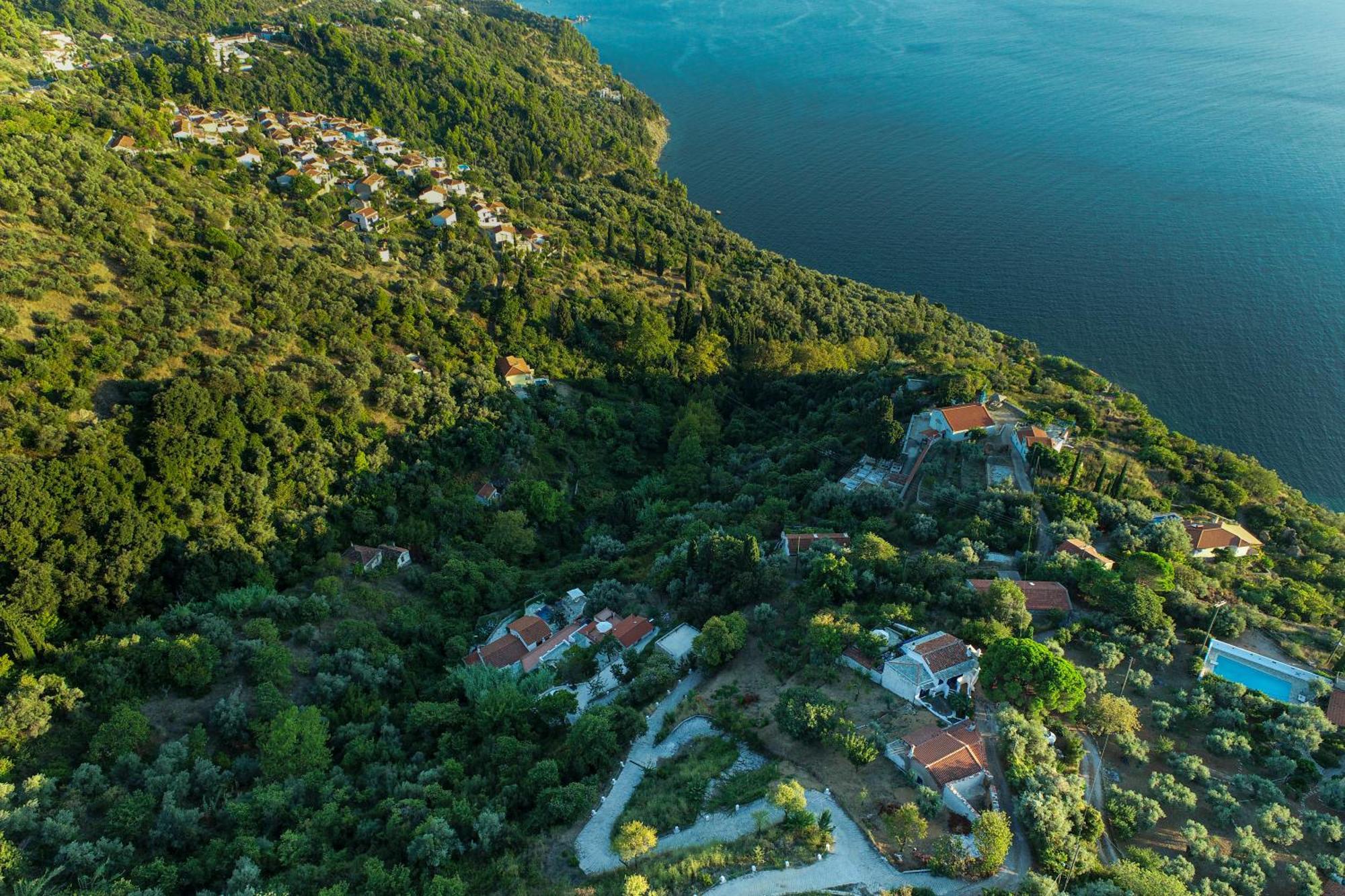 Olea Skopelos Villas With Swimming Pools & Sea View Panormos  Bagian luar foto